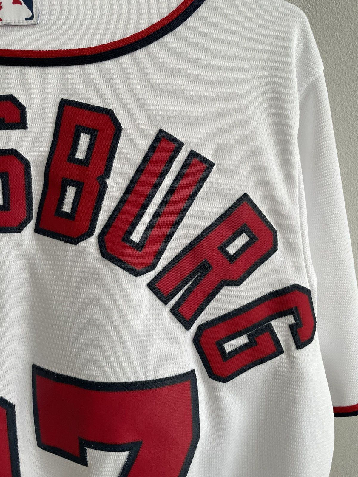 Majestic MLB Baseball Washington Nationals Cotton Shirt #37 Strasburg Size US L / EU 52-54 / 3 - 7 Thumbnail