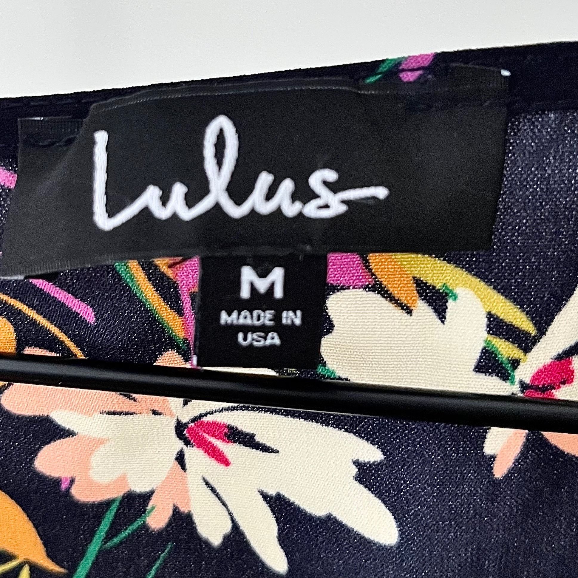 Lulus Lulus Black Floral Long Sleeve Shift Dress Womens M Size L / US 10 / IT 46 - 3 Thumbnail