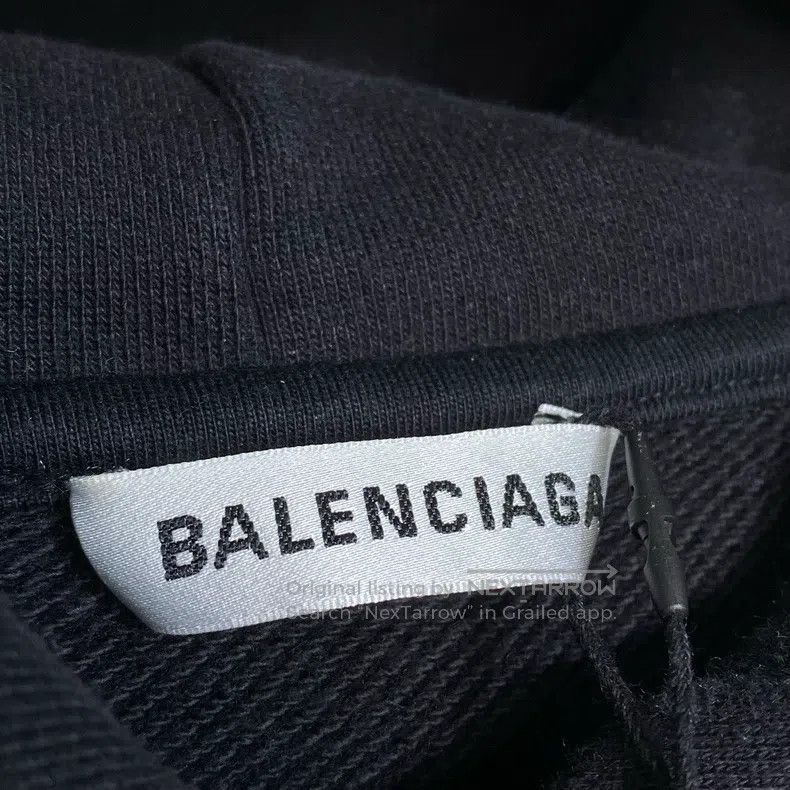 Balenciaga Balenciaga Hooded sweatshirt with Coke wave print logo, bl Size US S / EU 44-46 / 1 - 5 Thumbnail