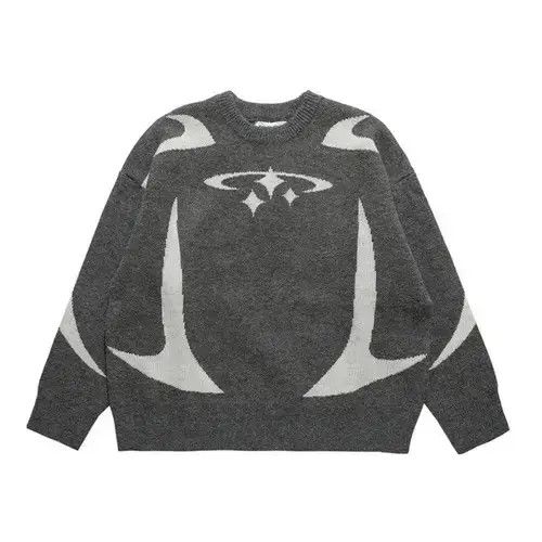 Japanese Brand × Vintage Y2K Stars Graphic Sweater Unisex Size US L / EU 52-54 / 3 - 1 Thumbnail