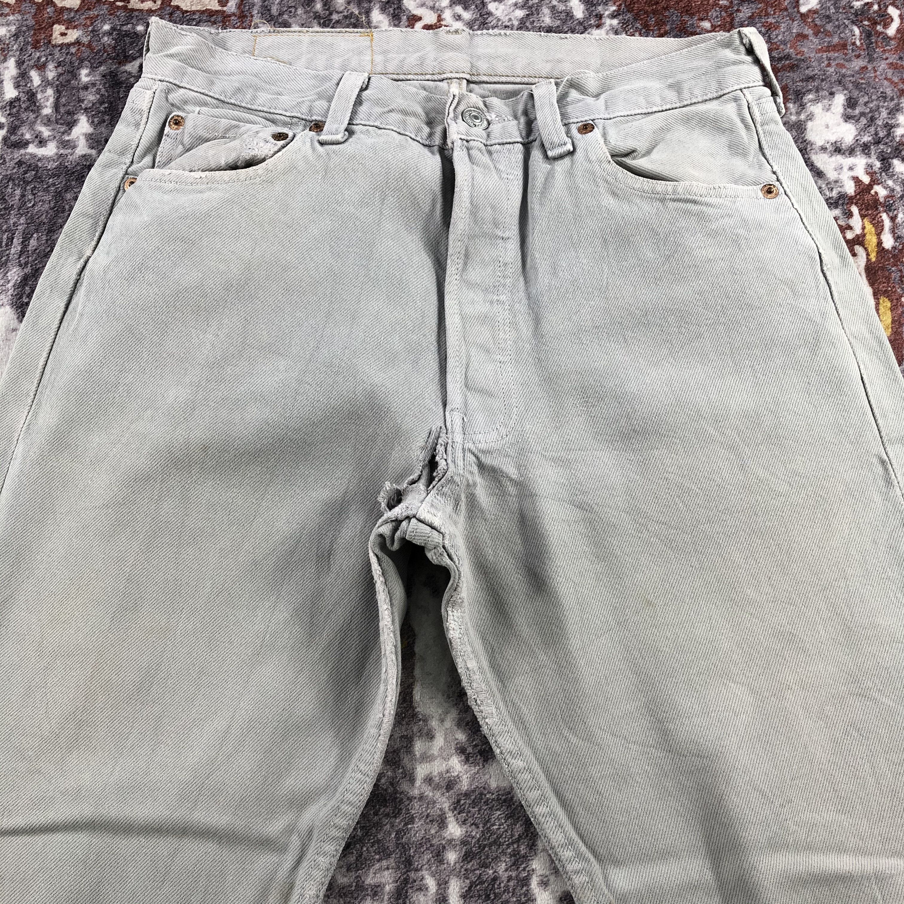Levi's × Vintage Vintage 90s Ash Grey Levis 501 Jeans-JM2537 Size US 29 - 3 Thumbnail