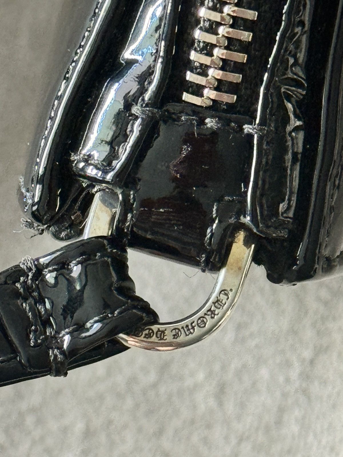 Chrome Hearts The Night Cemetery Leather Crosspatch Bag