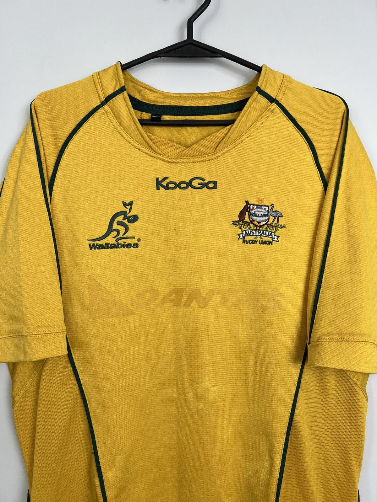 Vintage KooGa Wallabies Rugby Jersey Gold Australian Rugby Union Size US L / EU 52-54 / 3 - 2 Thumbnail
