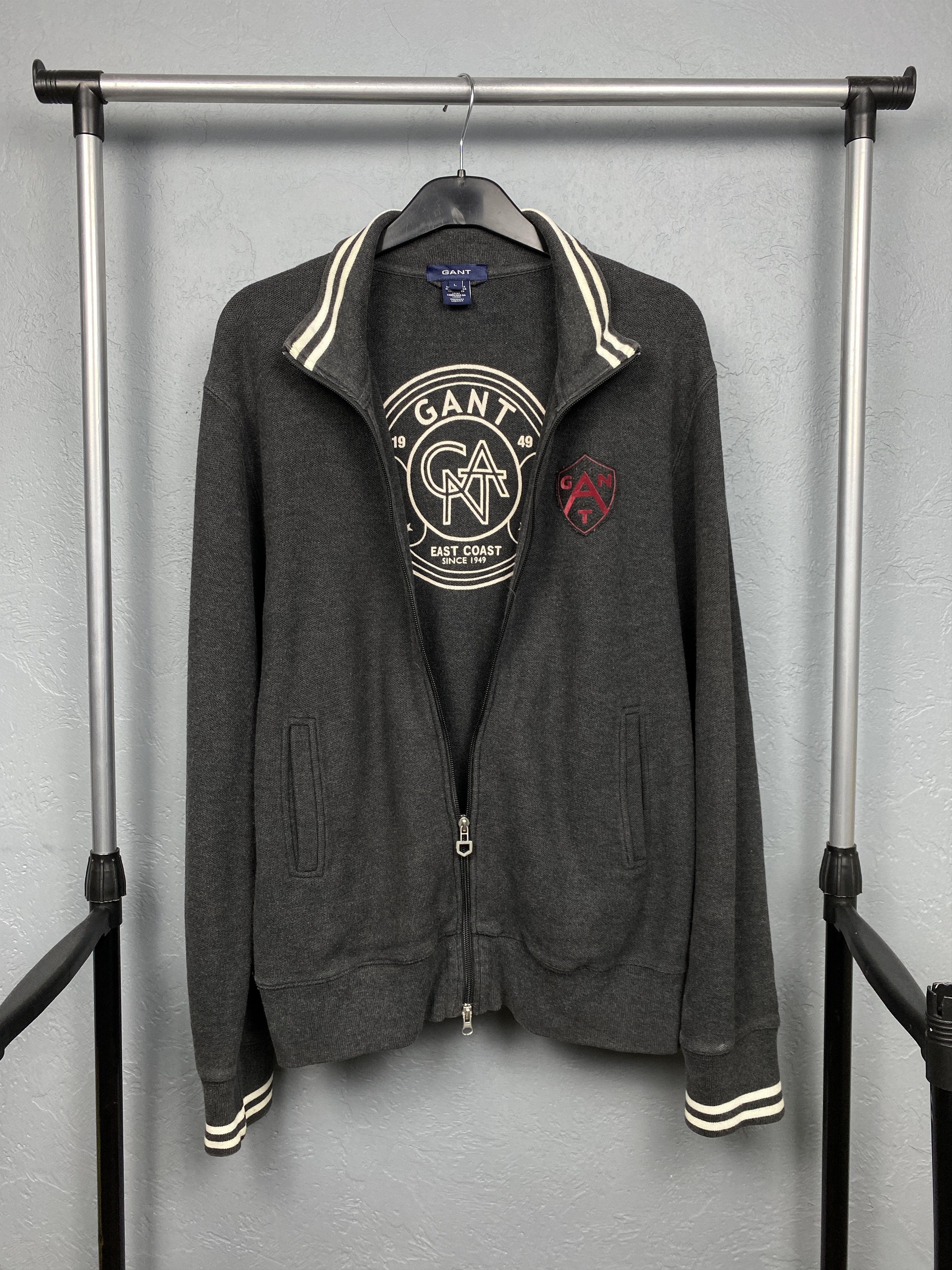 Gant × Vintage Gant Vintage Mens Full Zip Cotton Sweater Size US L / EU 52-54 / 3 - 1 Thumbnail