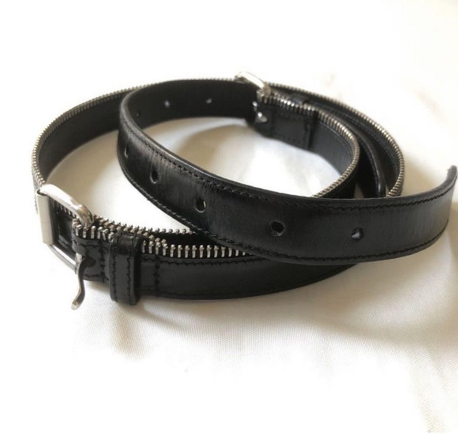 Helmut Lang Helmut lang FW03 double buckle zipper belt Size 34 - 2 Thumbnail