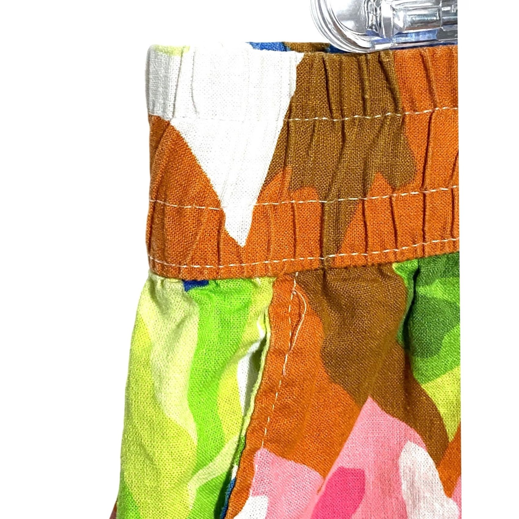 Vintage VINTAGE Future Collective Floral Linen Rayon Shorts Pull On Womens XXL Boho Spring Artsy Size 40" / US 18 - 4 Thumbnail