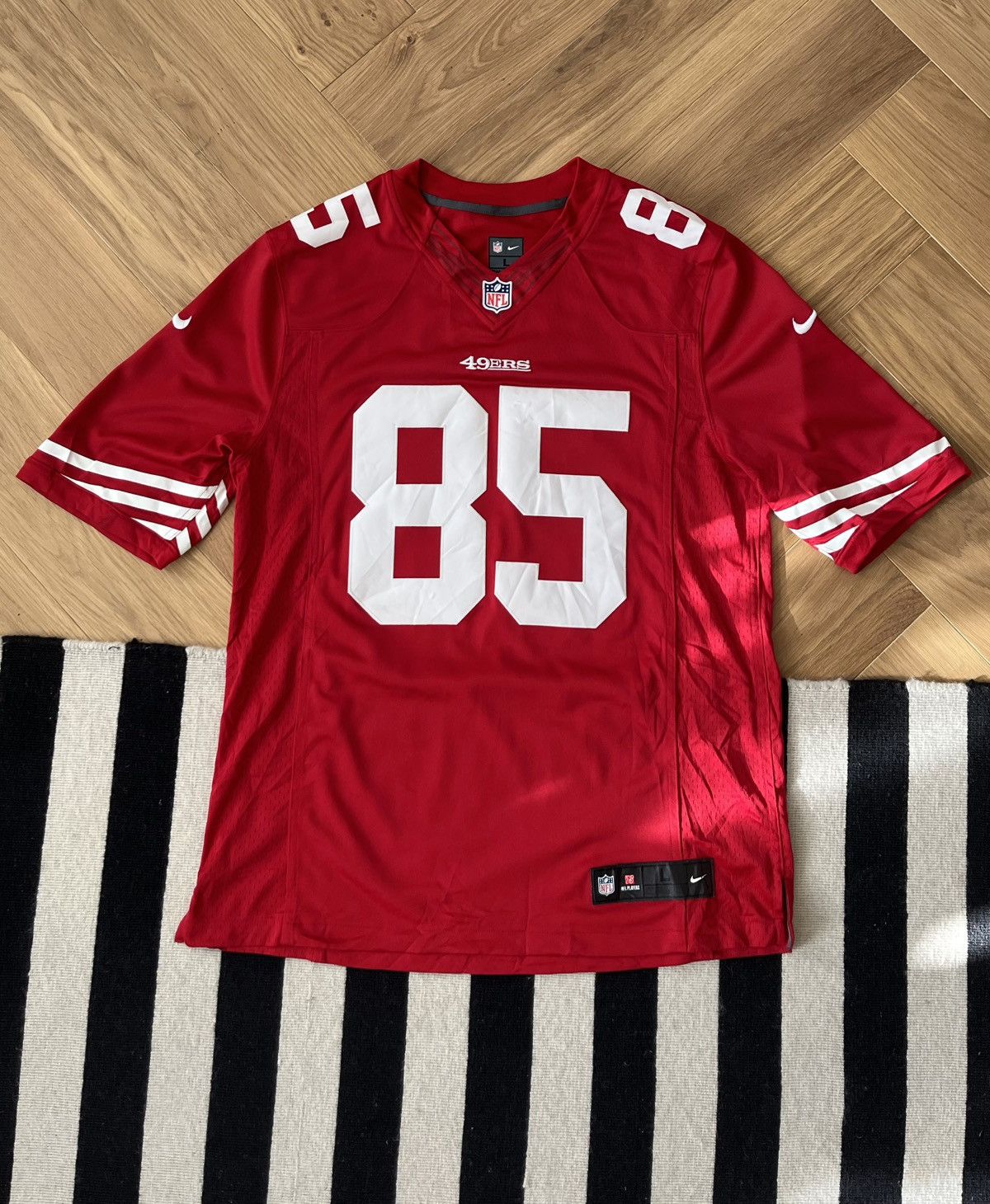 Nike Nike NFL San Francisco 49ers Vernon Davis 85 Jersey Mens L Size US L / EU 52-54 / 3 - 1 Thumbnail