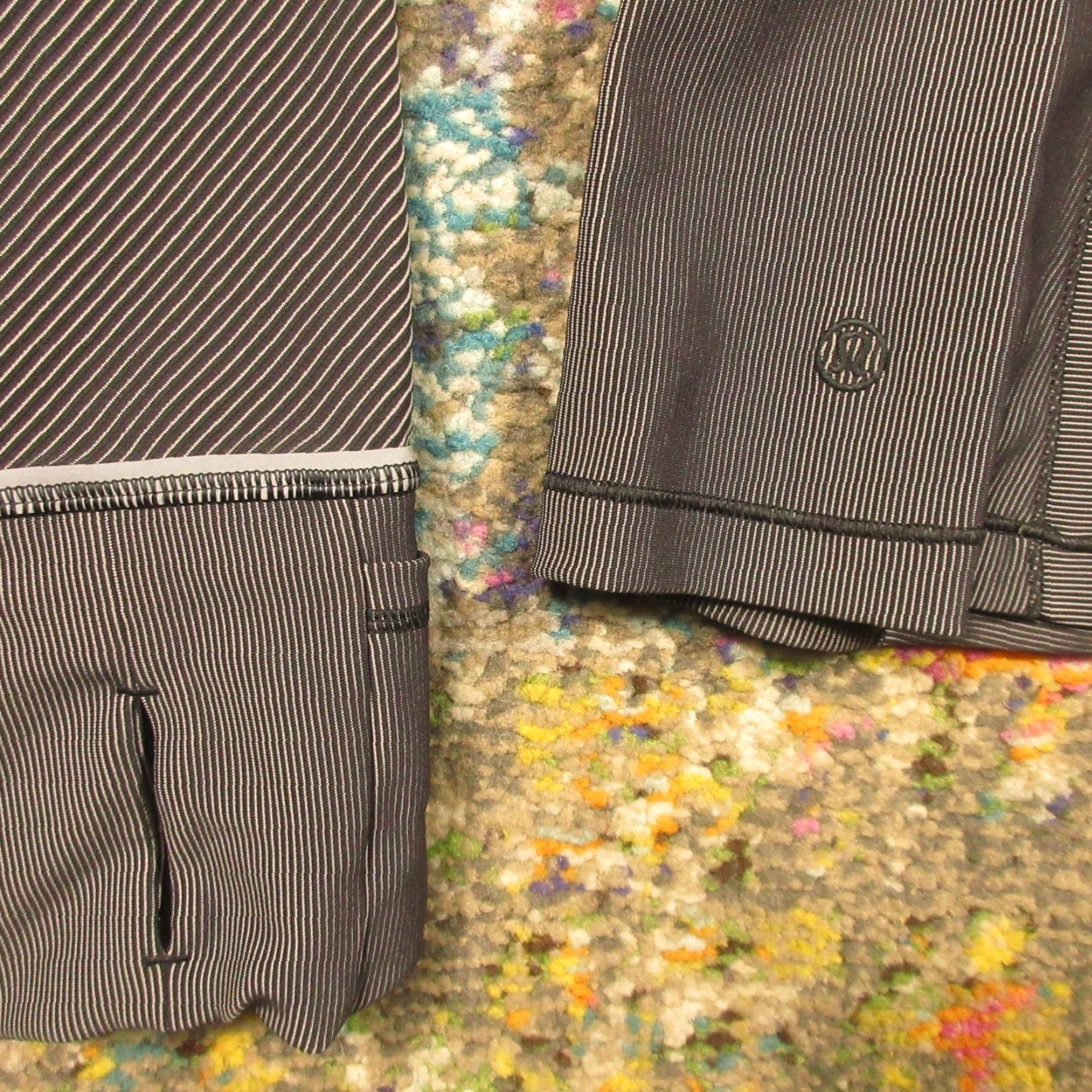 Lululemon Lululemon Running Jacket Women 6 Black Reflective Striped Thumb Holes Zip Jacket Track Lightweight Pockets Athletic Size M / US 6-8 / IT 42-44 - 5 Thumbnail
