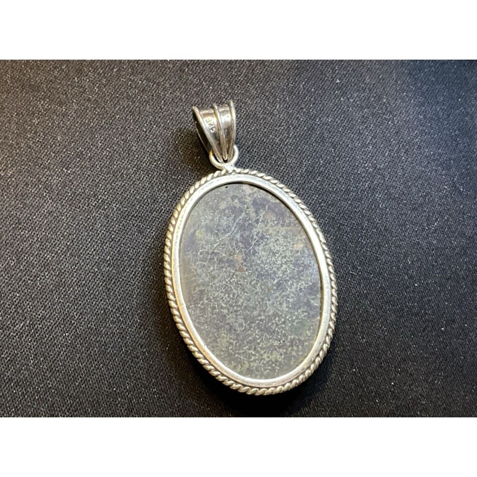 Other 925 Sterling Silver Pendant with Ocean Jasper Stone Size ONE SIZE - 4 Thumbnail
