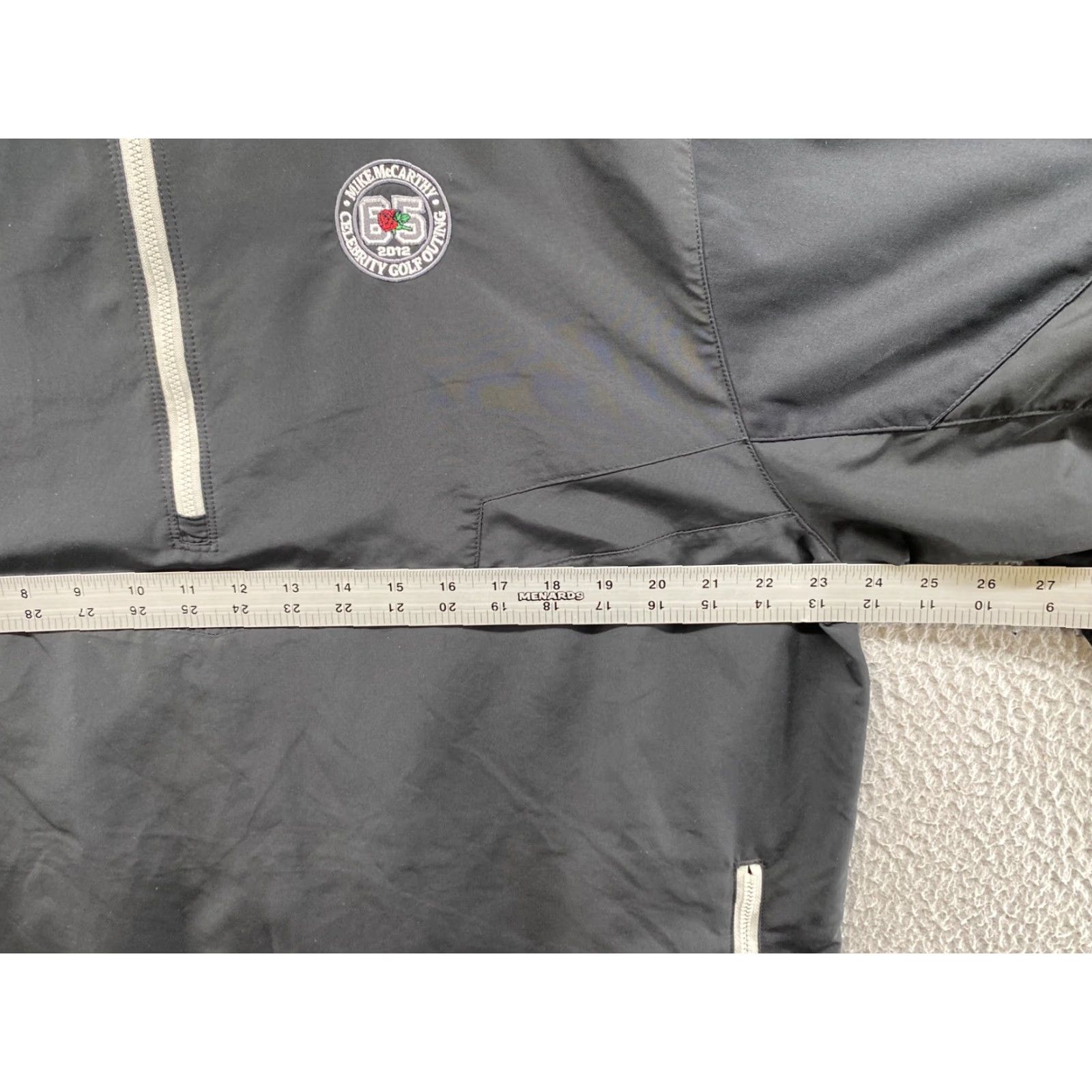Nike Nike Windbreaker Jacket 1/4 Zip XL Black Men's Golf Outing 2012 Mike McCarthy Celebrity Size US XL / EU 56 / 4 - 4 Thumbnail