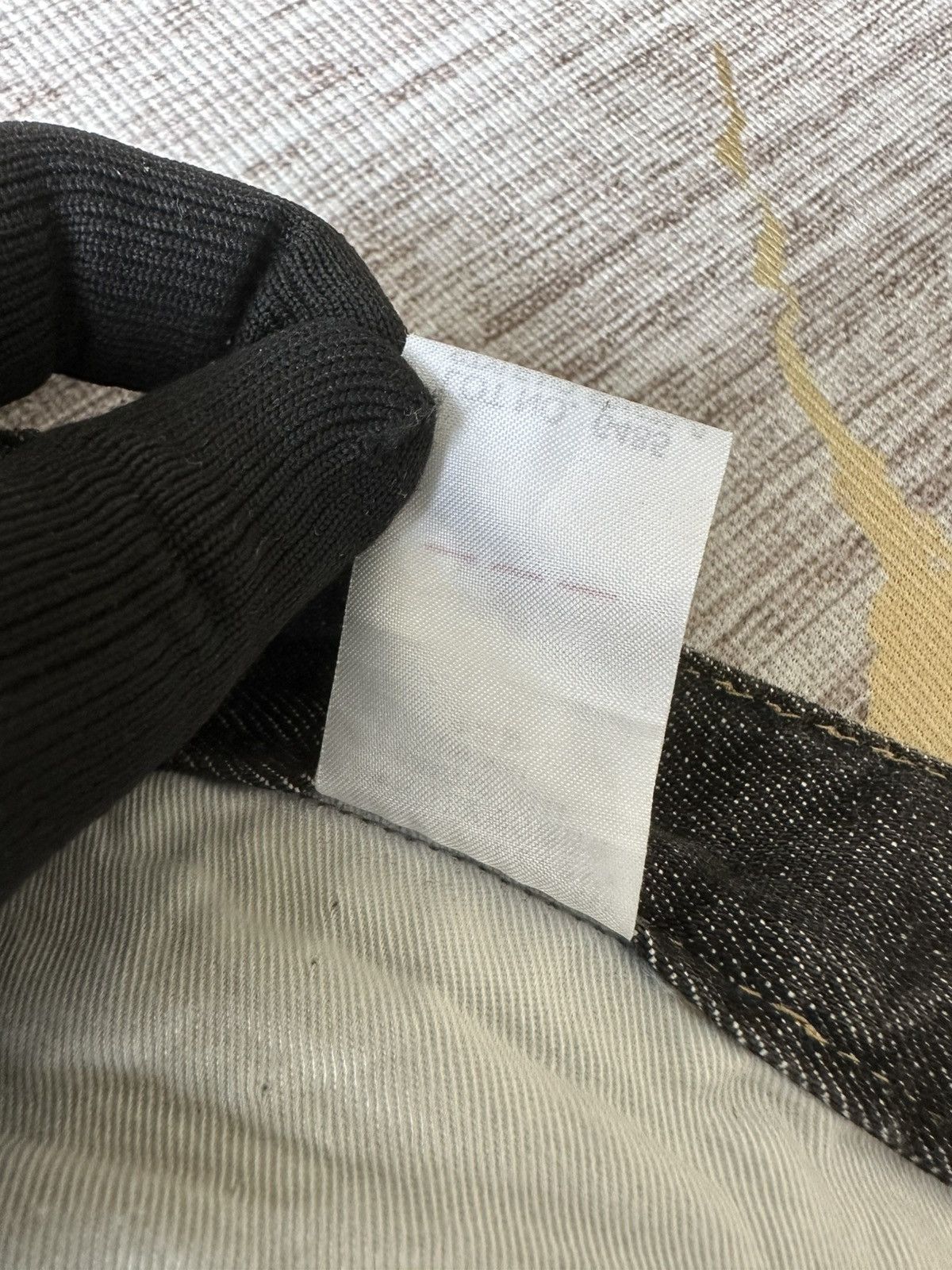 Japanese Brand Japanese Brand Waxed Denim Rick Owens Style Size US 31 - 15 Thumbnail
