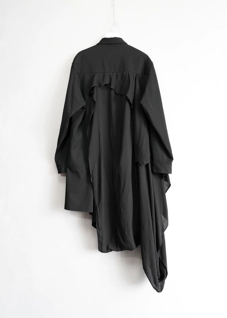 Yohji Yamamoto yohji yamamoto20 AW Fleece Tencel Shirt 2503-Nextarrow Size US M / EU 48-50 / 2 - 4 Thumbnail