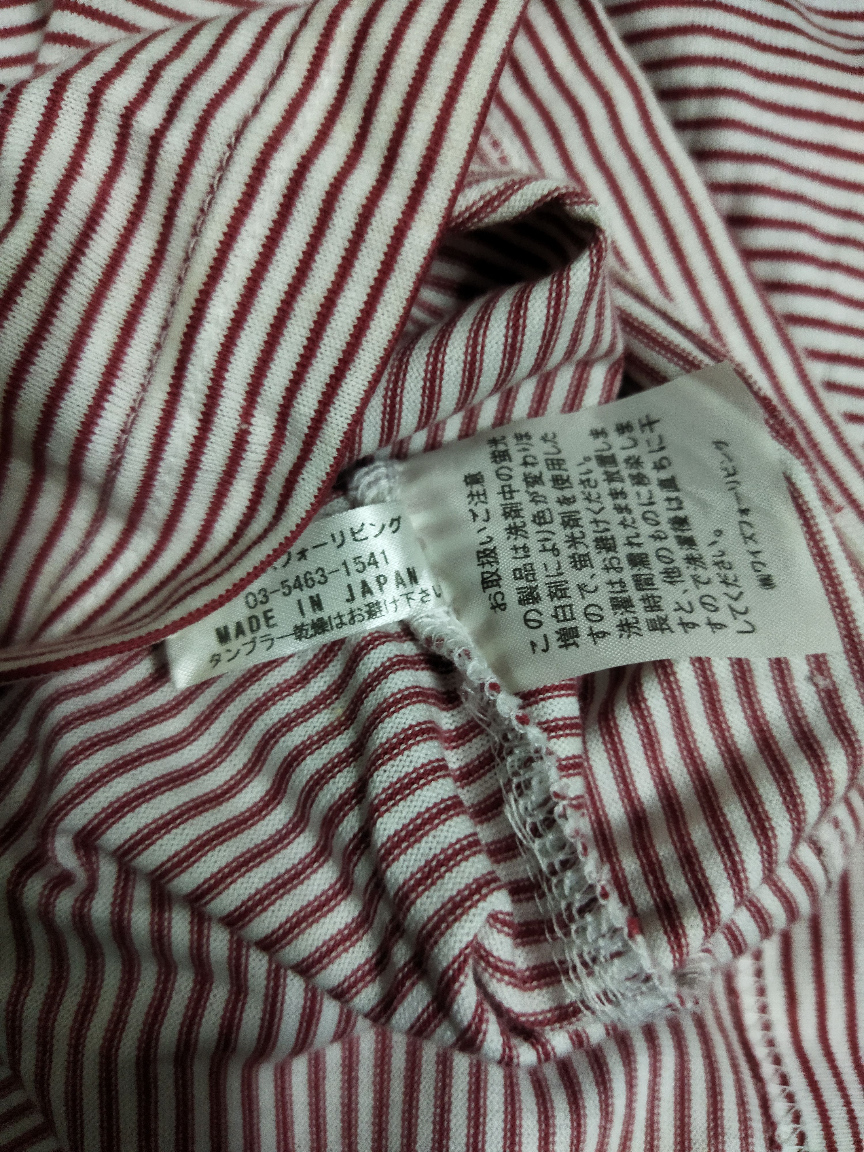 Yohji Yamamoto Ys For Living Stripe Tee Size US L / EU 52-54 / 3 - 4 Thumbnail