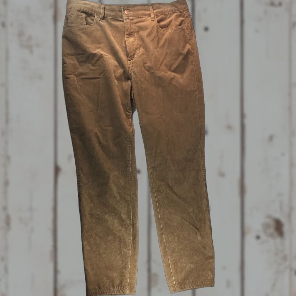 Loft Loft Brown High Waist Skinny Corduroy Pants Womens Size 31/12 90s Casual Workwear Size 24" / US 00 / IT 34 - 1 Thumbnail