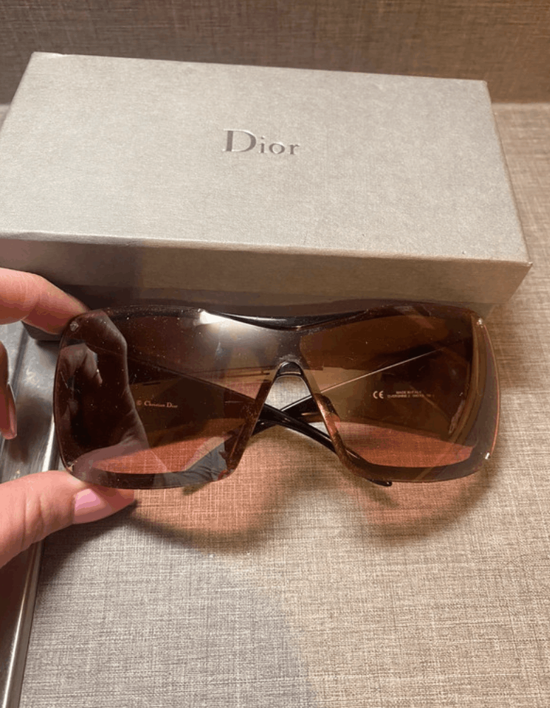 Christian Dior Monsieur DIOR Sunglasses Overshine Rimless Mask Pop Bike Shield RI935 Size ONE SIZE - 4 Thumbnail