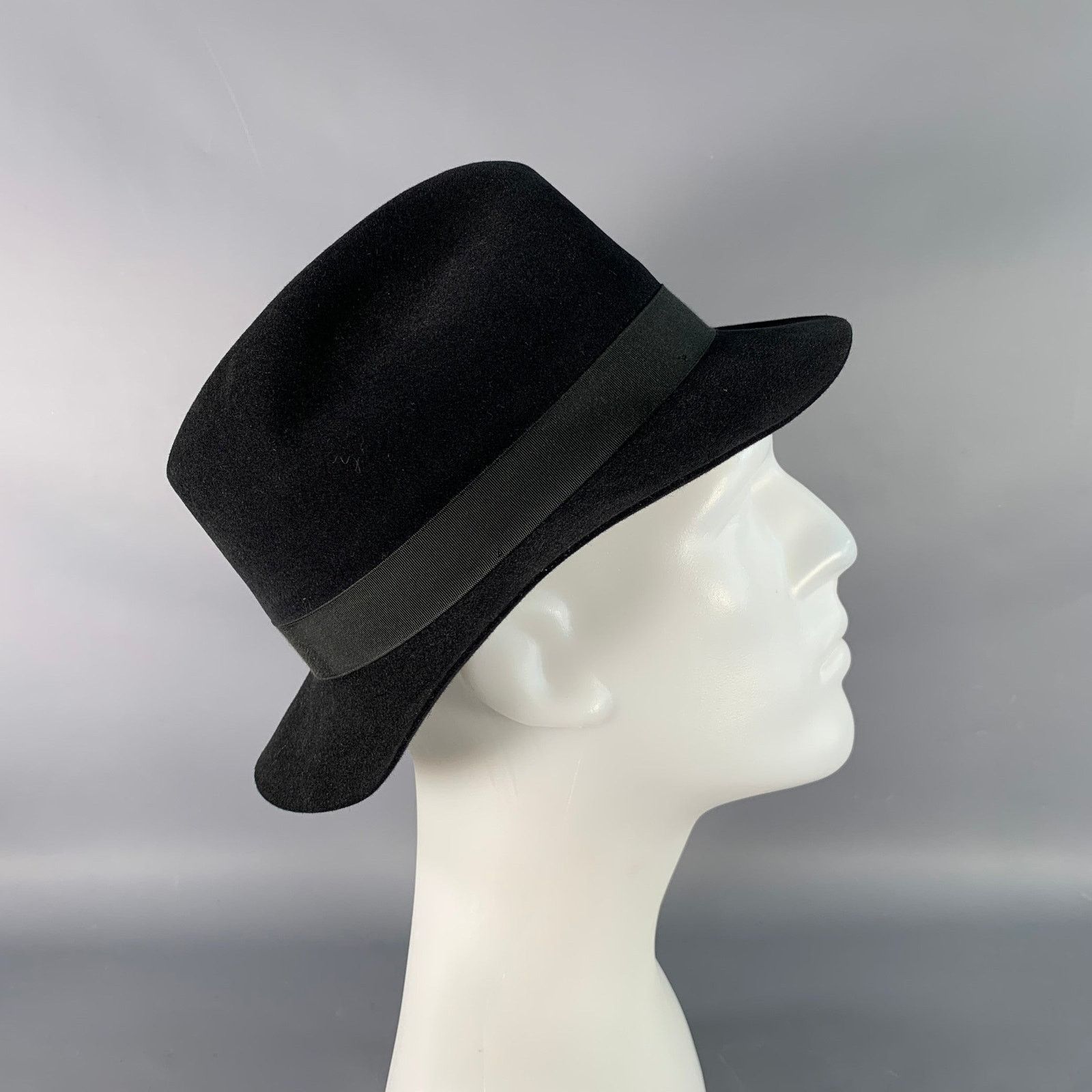 Other CHAPEAU FLECHET Vintage Size M Black Felt Fedora Hat Size ONE SIZE - 1 Thumbnail