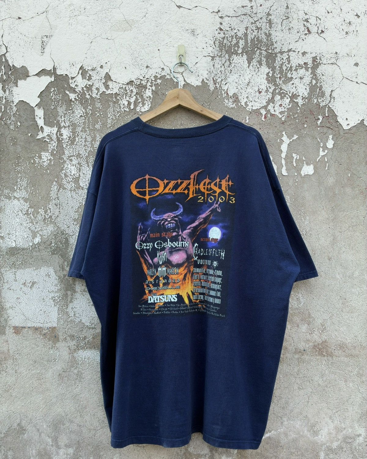 Band Tees Vintage 2003 Distressed Ozzfest Ozzy Osbourne Tee Size US XXL / EU 58 / 5 - 4 Thumbnail