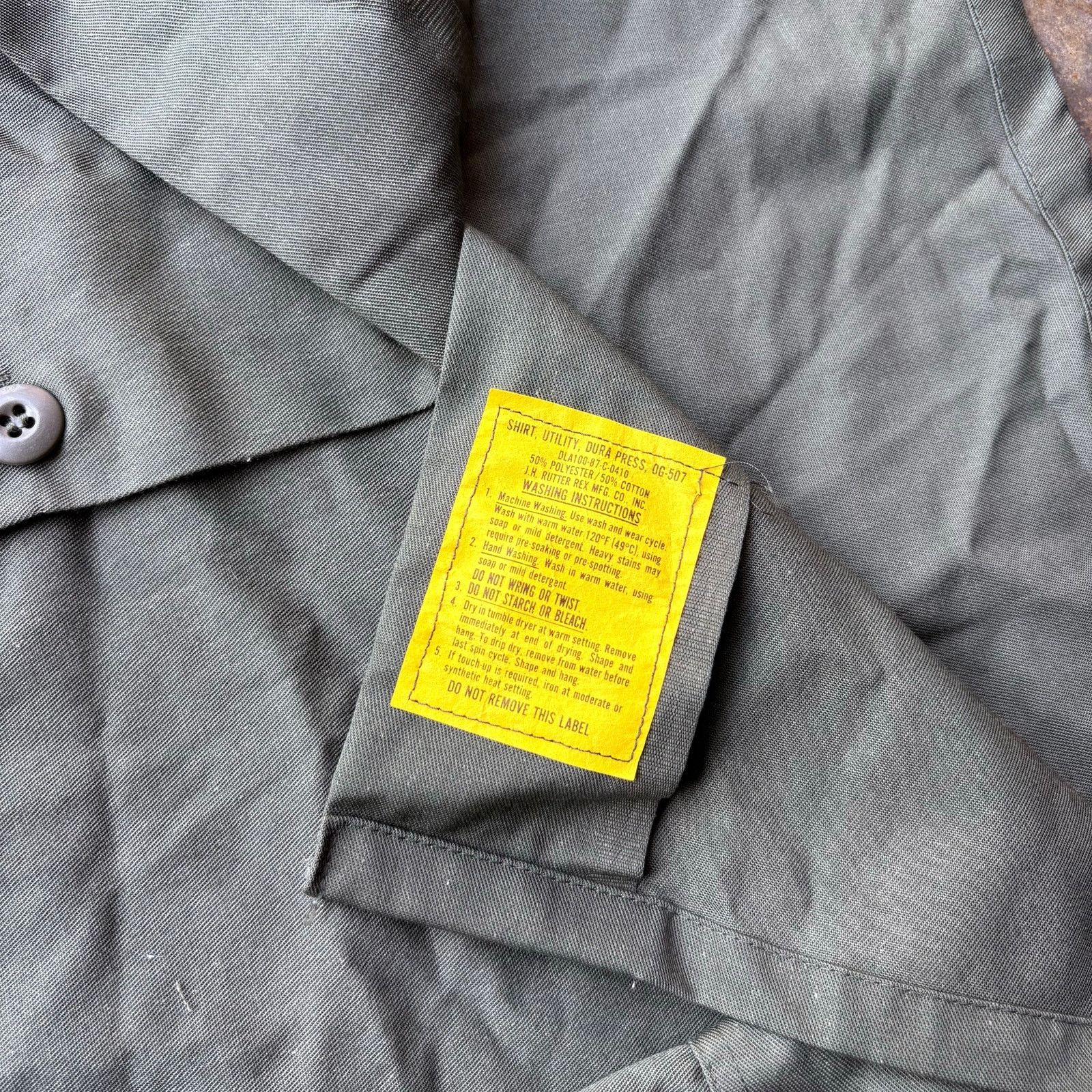 Vintage Vintage 60's OG-507 US Military Vietnam Shirt Size US L / EU 52-54 / 3 - 5 Thumbnail