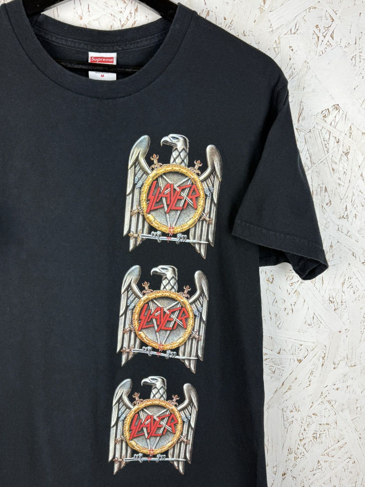 Supreme Supreme x Slayer Eagle Tee FW16 Metal Band T-Shirt Size M Size US M / EU 48-50 / 2 - 2 Thumbnail