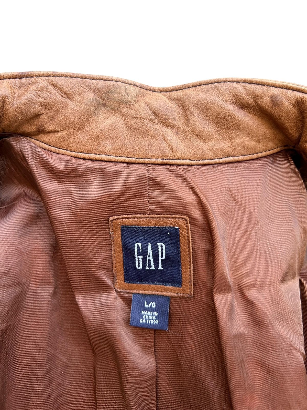 Gap Gap Brown Leather Jacket Size US S / EU 44-46 / 1 - 11 Thumbnail