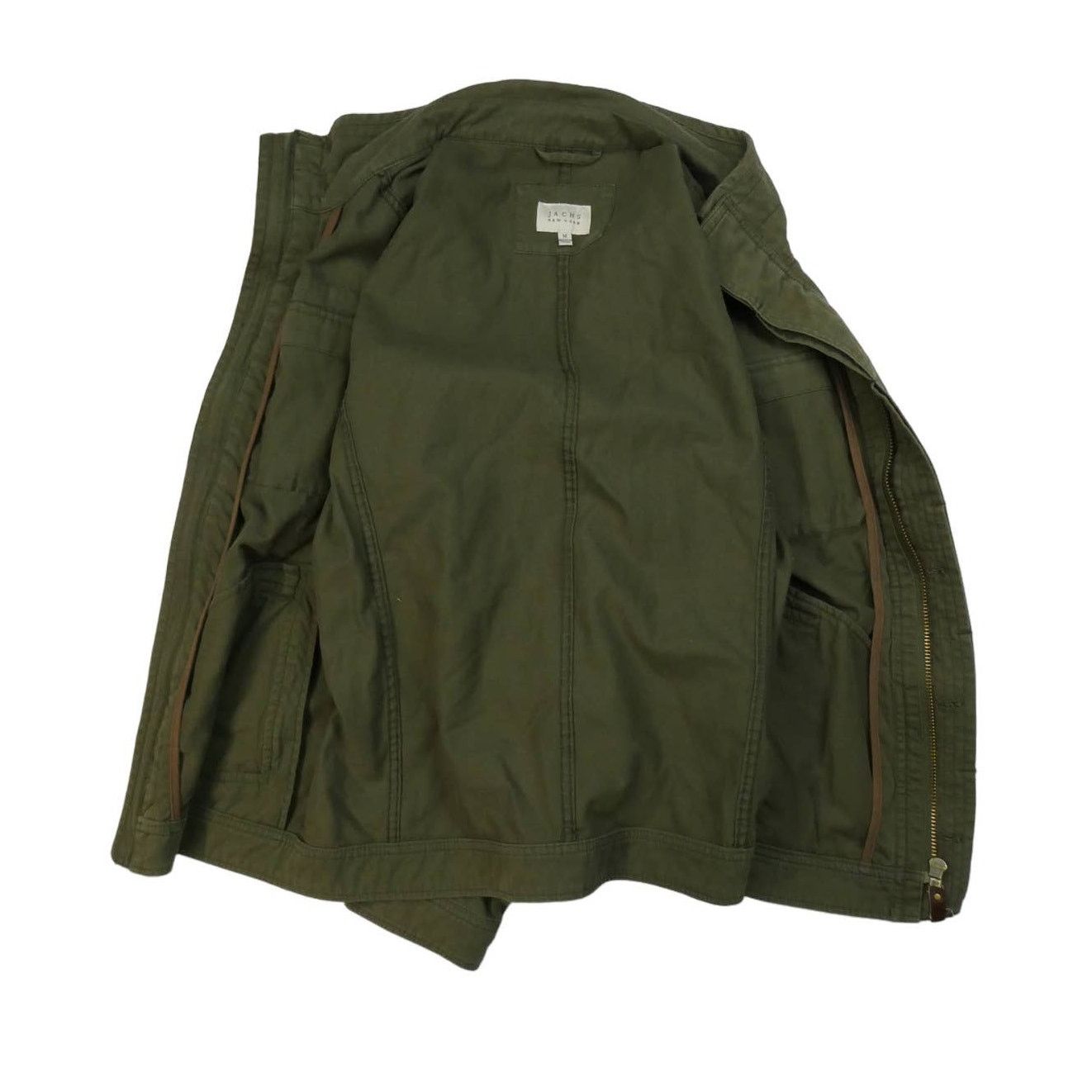 JACHS NY Jachs women's military field jacket, green, medium Size M / US 6-8 / IT 42-44 - 3 Thumbnail