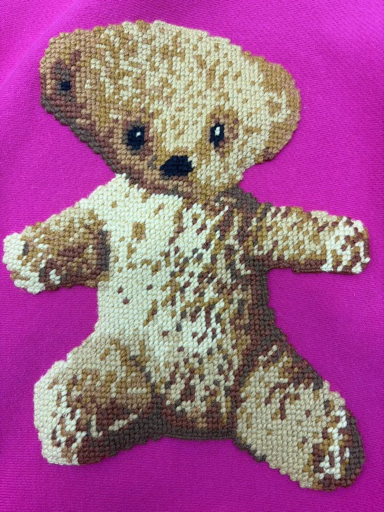 Gucci Gucci Pink embroidered bear sweatshirt 2502-Nextarrow Size US M / EU 48-50 / 2 - 5 Thumbnail