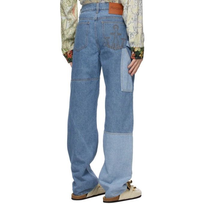 JW Anderson JW Anderson Blue Patchwork Workwear Jeans Size US 34 / EU 50 - 8 Thumbnail