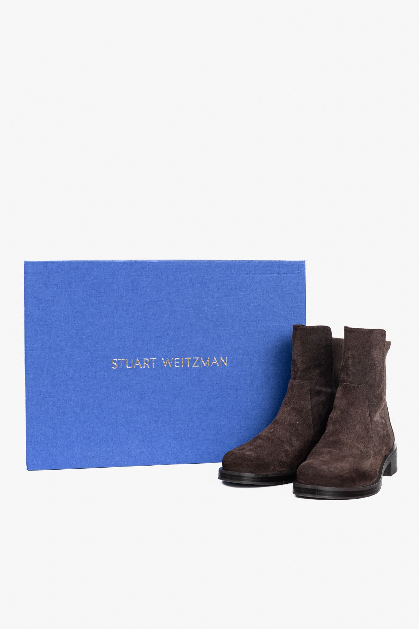 Stuart Weitzman Stuart Weitzman 5050 Bold Sport Suede/Str. Gabardine Booties Size US 8 / IT 38 - 10 Thumbnail