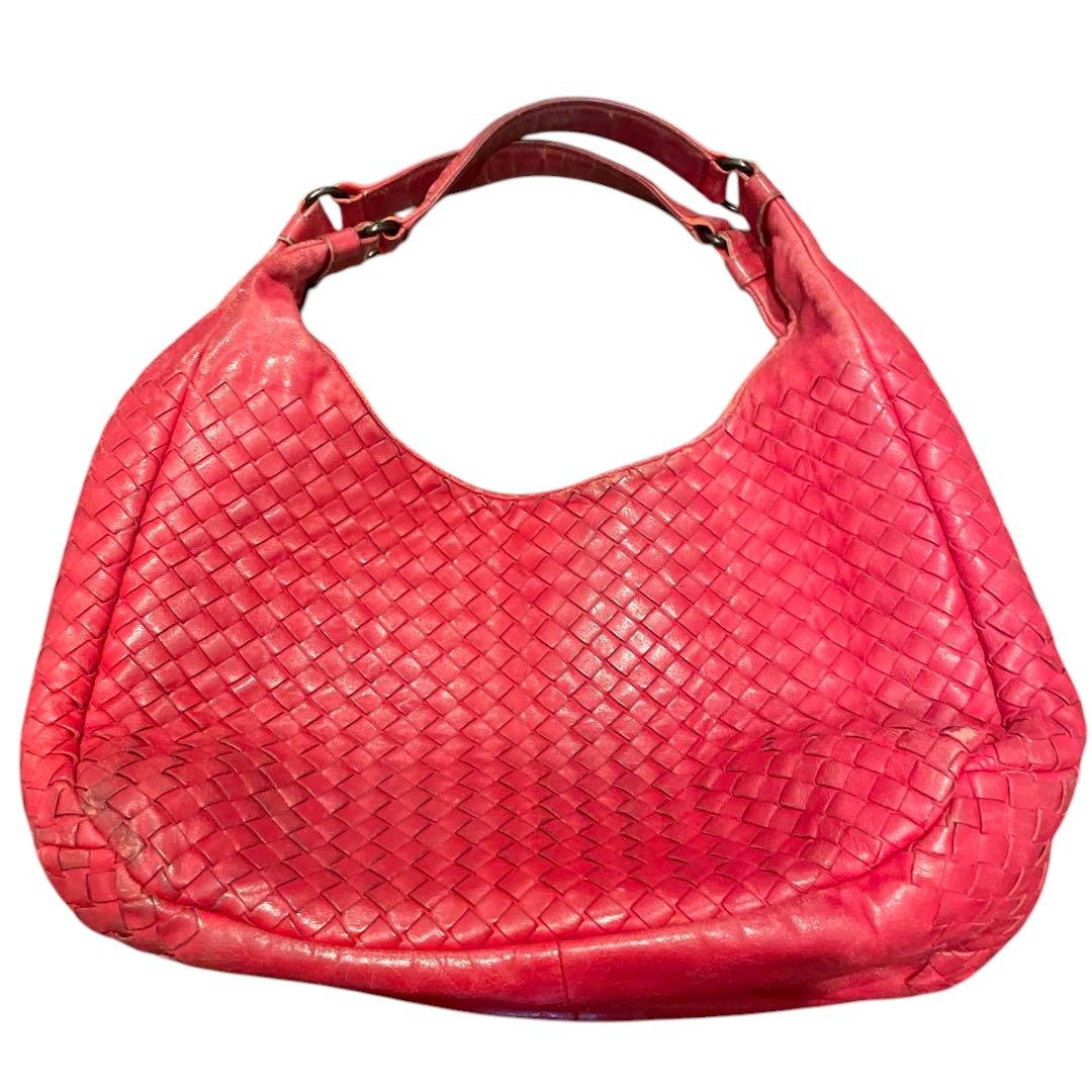 Bottega Veneta Bottega Veneta - Shoulder Bag Campanna Intrecciato Bordeaux Size ONE SIZE - 2 Thumbnail