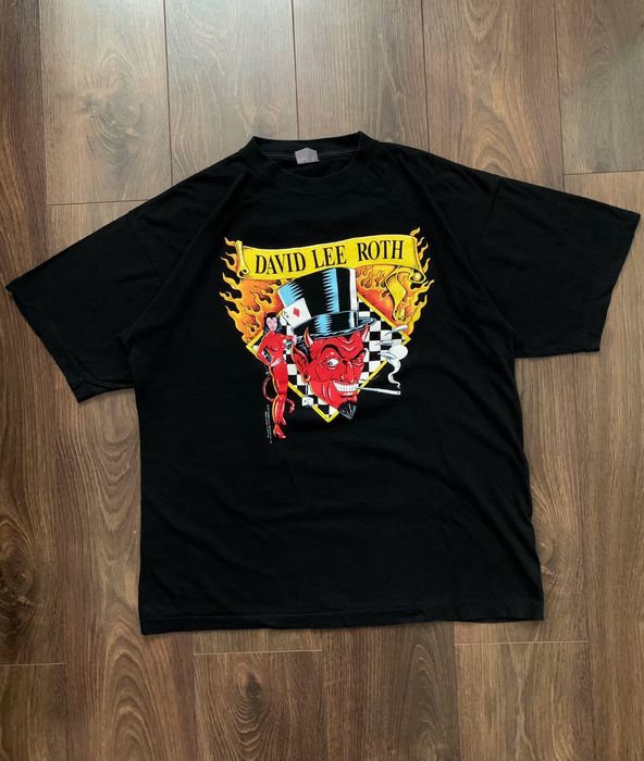 Vintage Vintage David Lee Roth Tour 1991 T-shirt Rare | Grailed