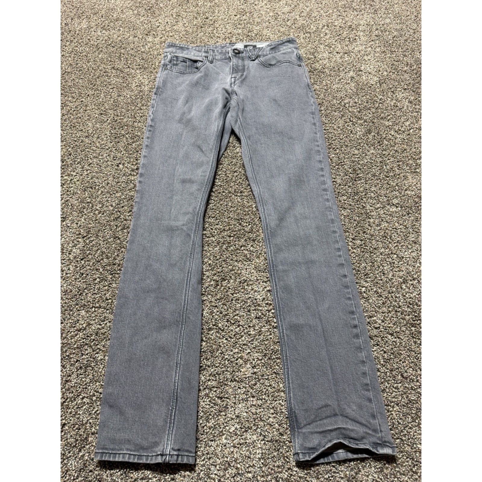 Volcom Volcom Jeans Slim Straight Men 29 Gray Denim 29X32 Size US 29 - 2 Thumbnail