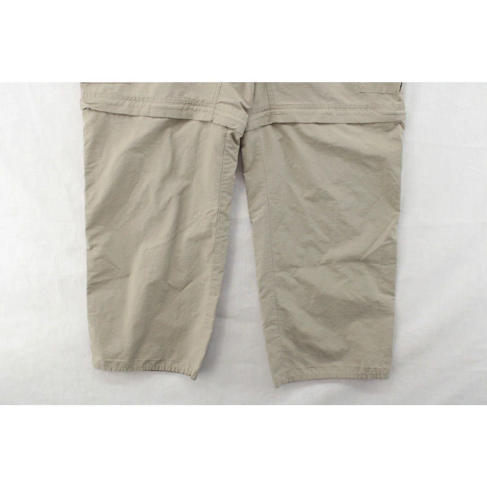 Vintage Columbia Pants Mens Large Khaki Tan Convertible Hiking Rip Stop Fishing Utility Pants Mens Regular Brown Beige Size US 33 - 3 Thumbnail