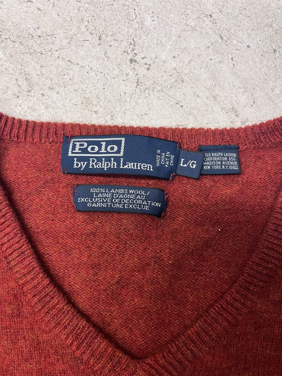 Polo Ralph Lauren Vintage deep orange polo ralph lauren sweater Size US L / EU 52-54 / 3 - 3 Thumbnail