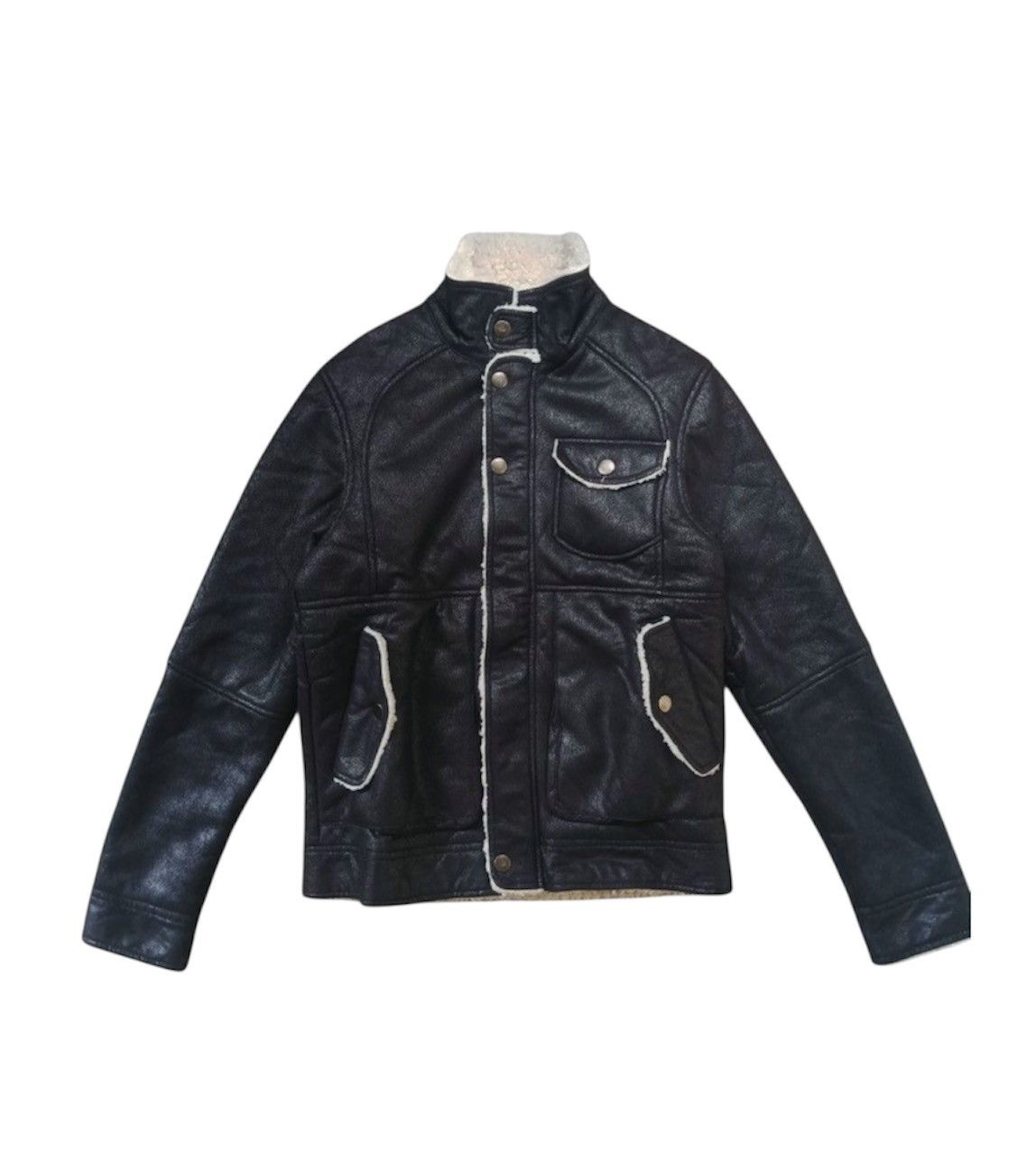 Vintage Vintage Freedon&Care Sherpa Leather Jacket Size US M / EU 48-50 / 2 - 1 Thumbnail