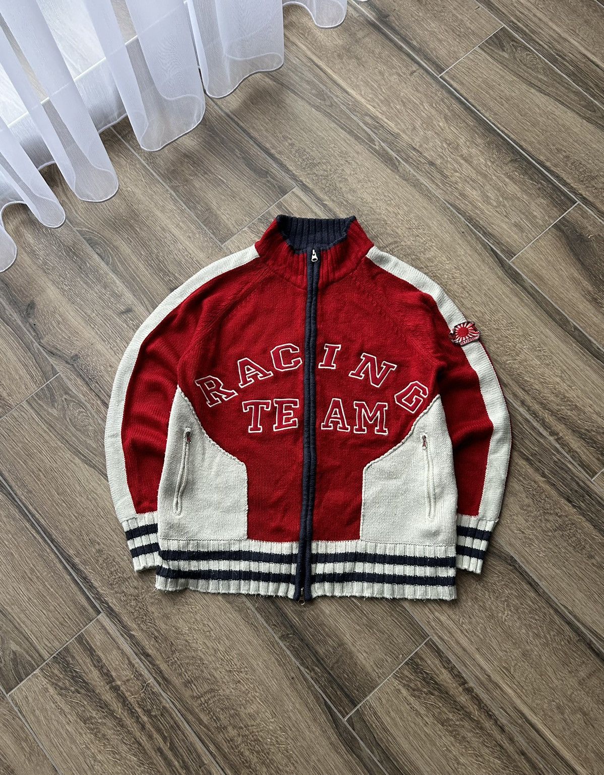 Vintage Vintage Racing Team Japan 🇯🇵 knits sweatshirt mens Size US M / EU 48-50 / 2 - 1 Thumbnail
