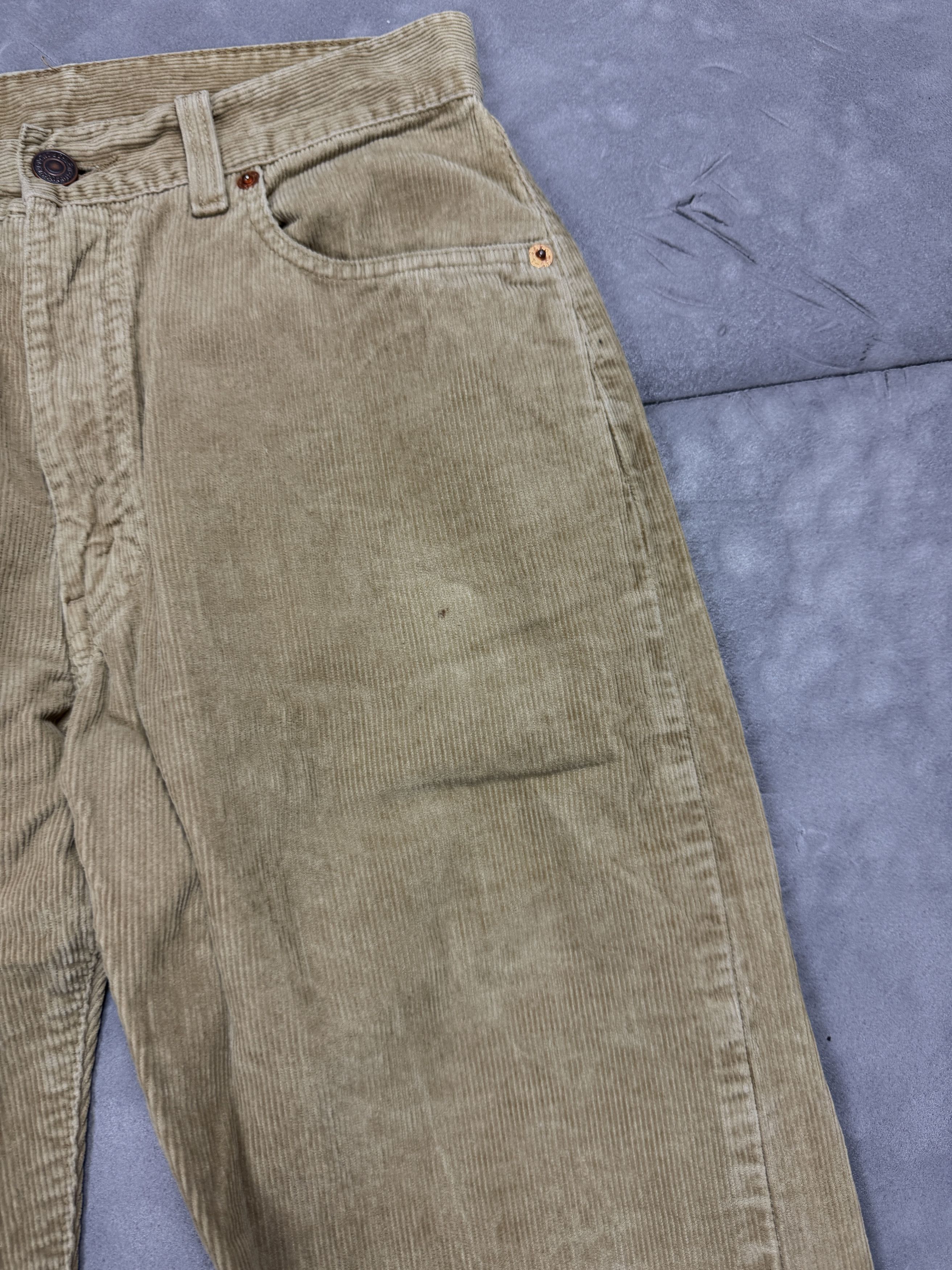 Levi's × Vintage Vintage Levi's 500 90s brown corduroy denim jeans white tab Size US 30 / EU 46 - 4 Thumbnail