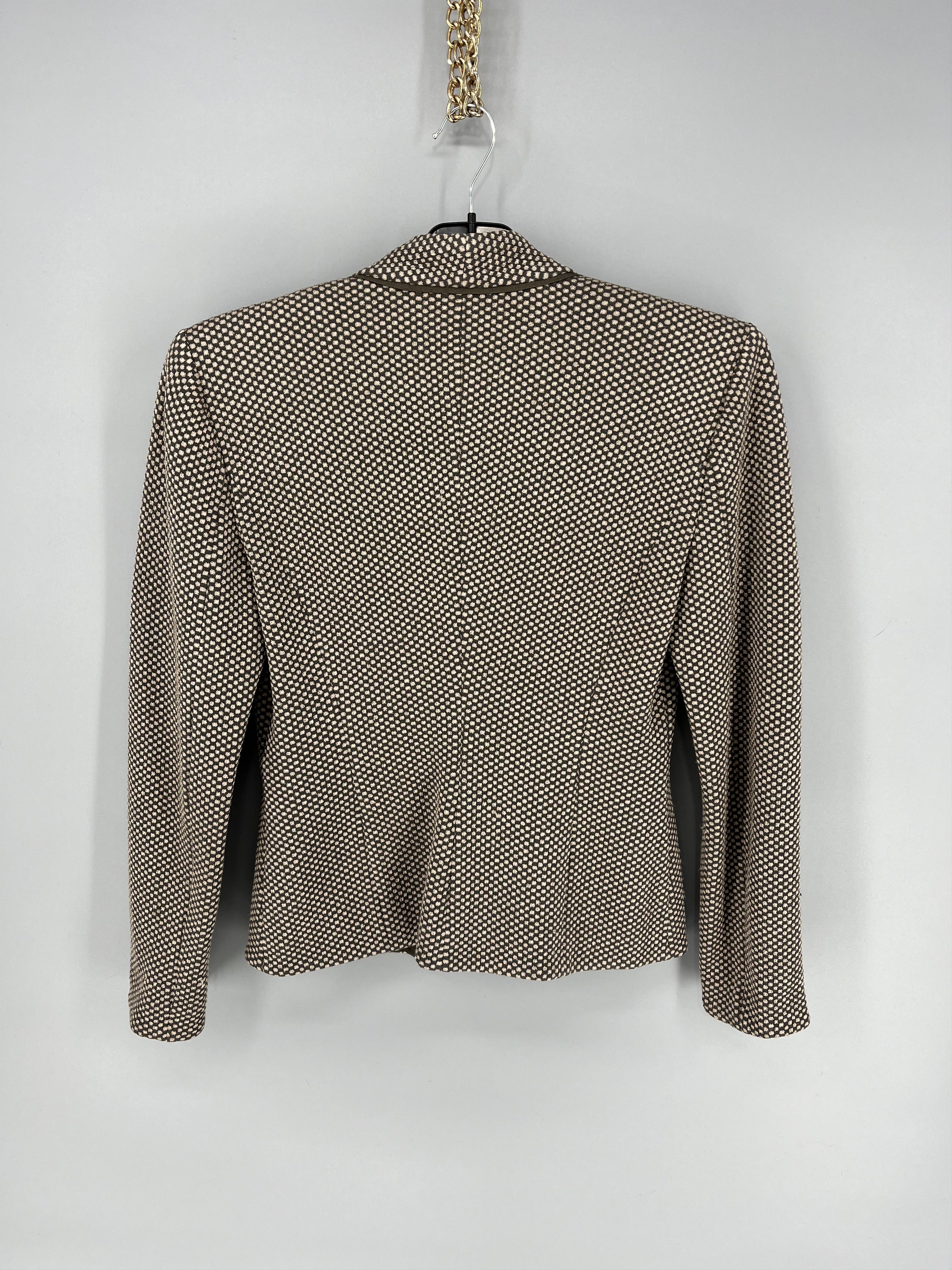 Armani × Emporio Armani × Giorgio Armani Armani Collezioni Light Gren-Brown Blazer Jacket Made Italy Size M / US 6-8 / IT 42-44 - 7 Thumbnail