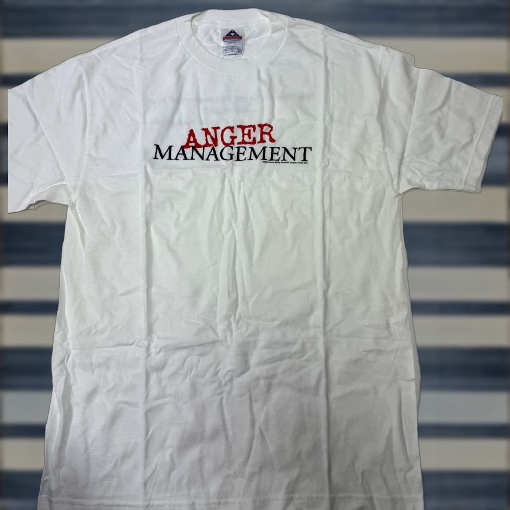 Vintage VINTAGE 2003 ADAM SANDLER ANGER MANAGEMENT T-SHIRT Large White Movie Mens Size US L / EU 52-54 / 3 - 1 Thumbnail