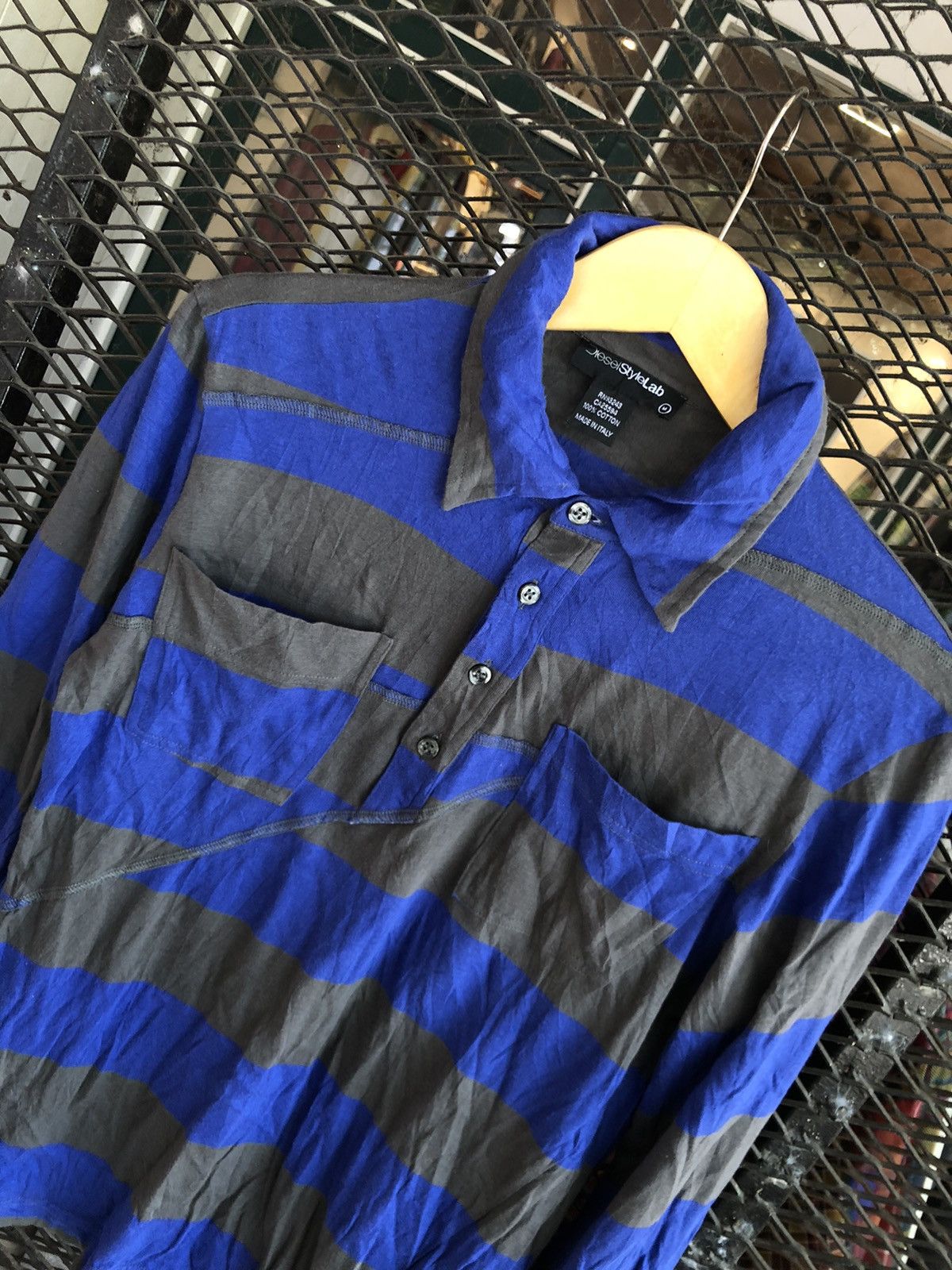 Diesel DIESEL STRIPPED LONG SLEEVE COBAINSTYLE Size US M / EU 48-50 / 2 - 2 Thumbnail