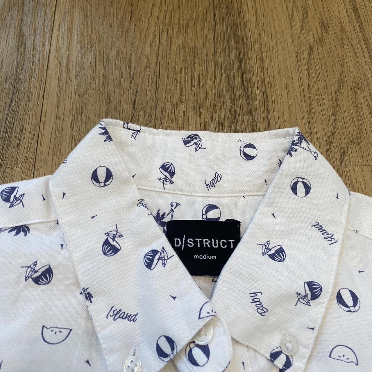 Other White and blue paisley short sleeve button up shirt Size US M / EU 48-50 / 2 - 4 Thumbnail