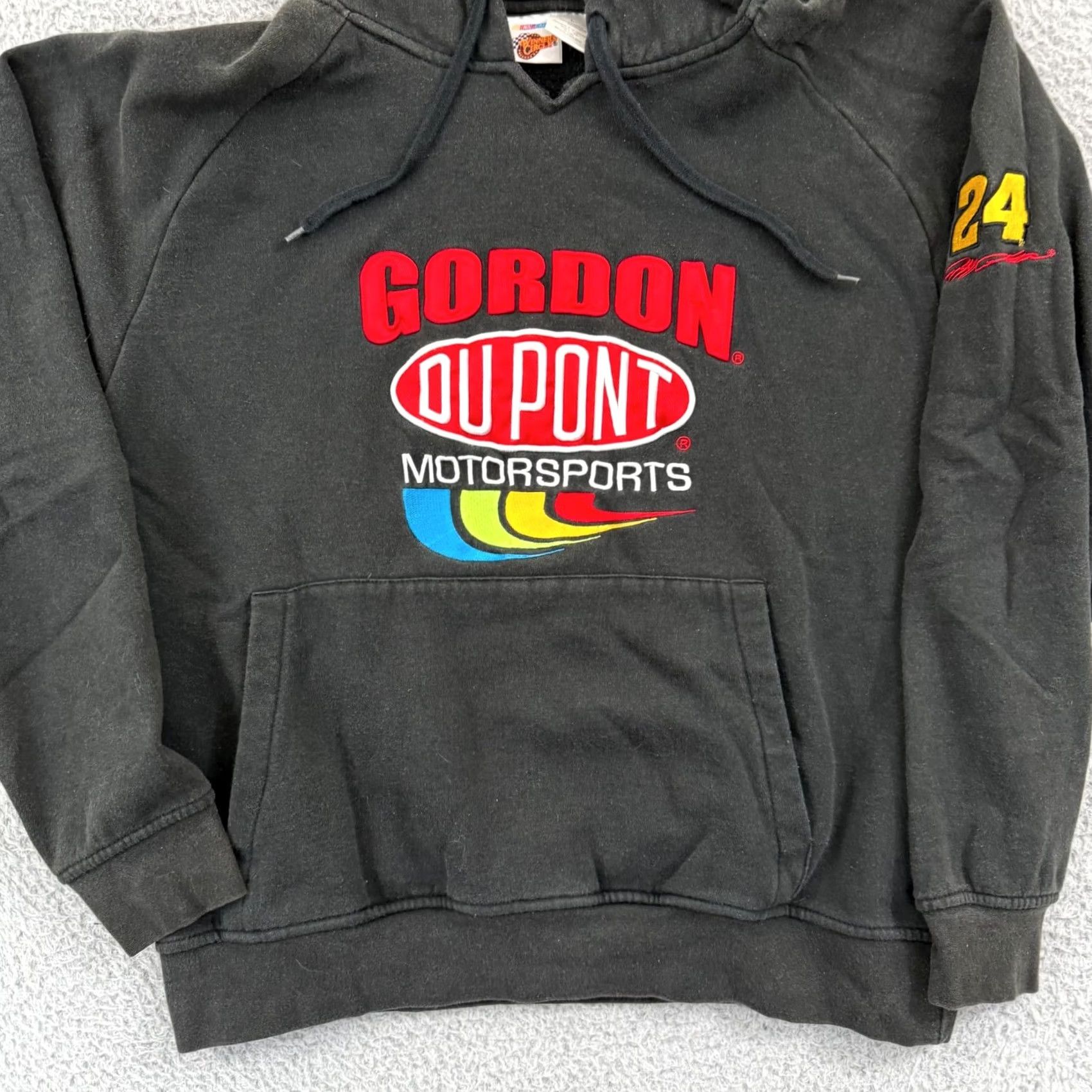 NASCAR VINTAGE Jeff Gordon Sweatshirt Adult Medium Black Nascar 90s Sport Dupont Hoodie Size US M / EU 48-50 / 2 - 3 Thumbnail