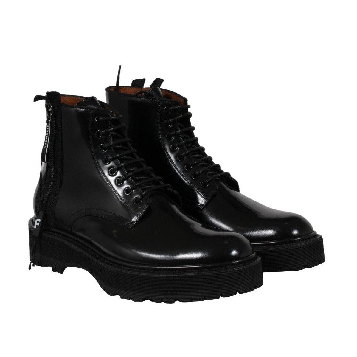 Givenchy Combat Boots Black Leather Side Zip Size US 11 / EU 44 - 13 Thumbnail