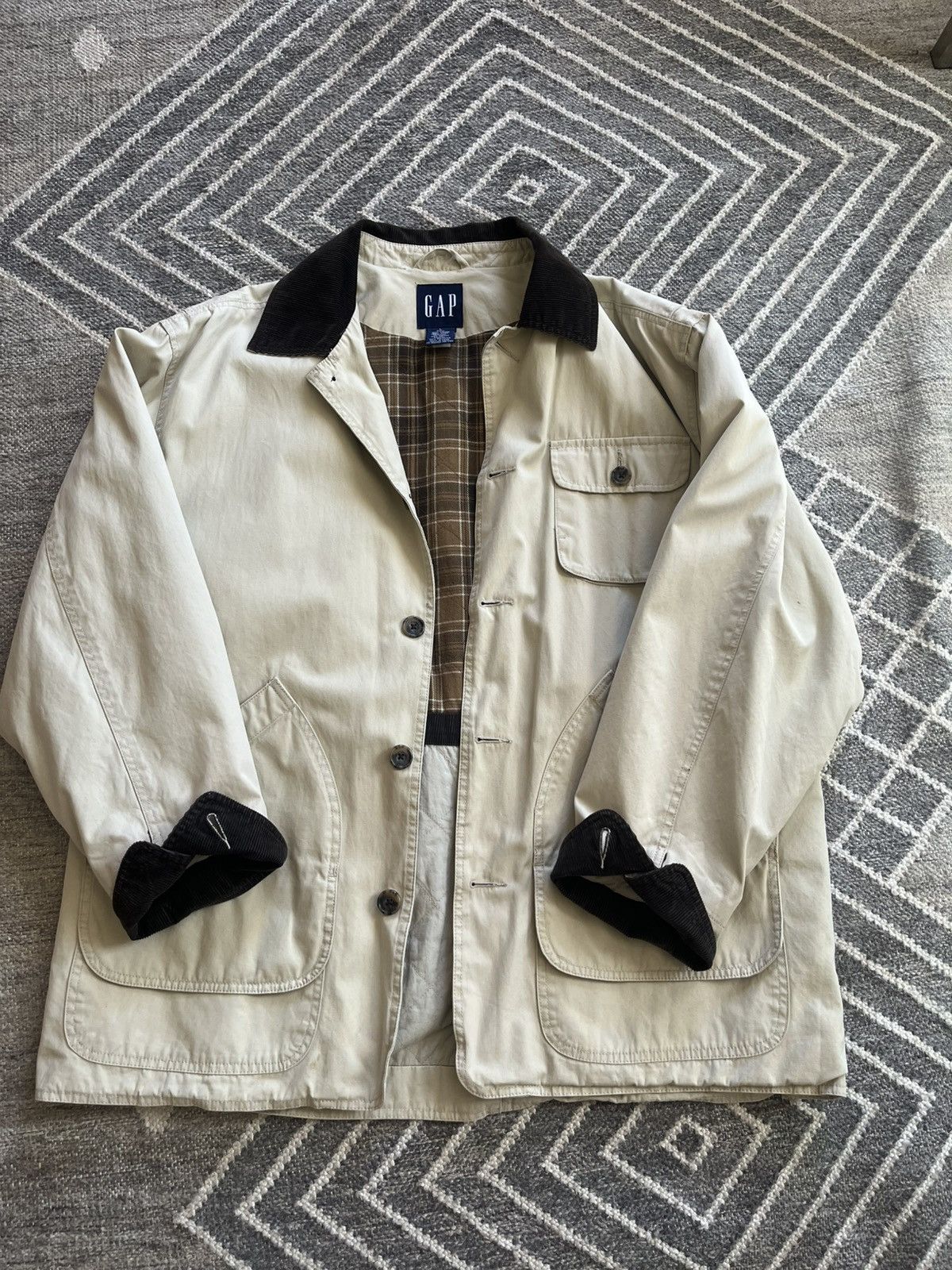 Gap Vintage Gap Field Coat Size US L / EU 52-54 / 3 - 1 Thumbnail