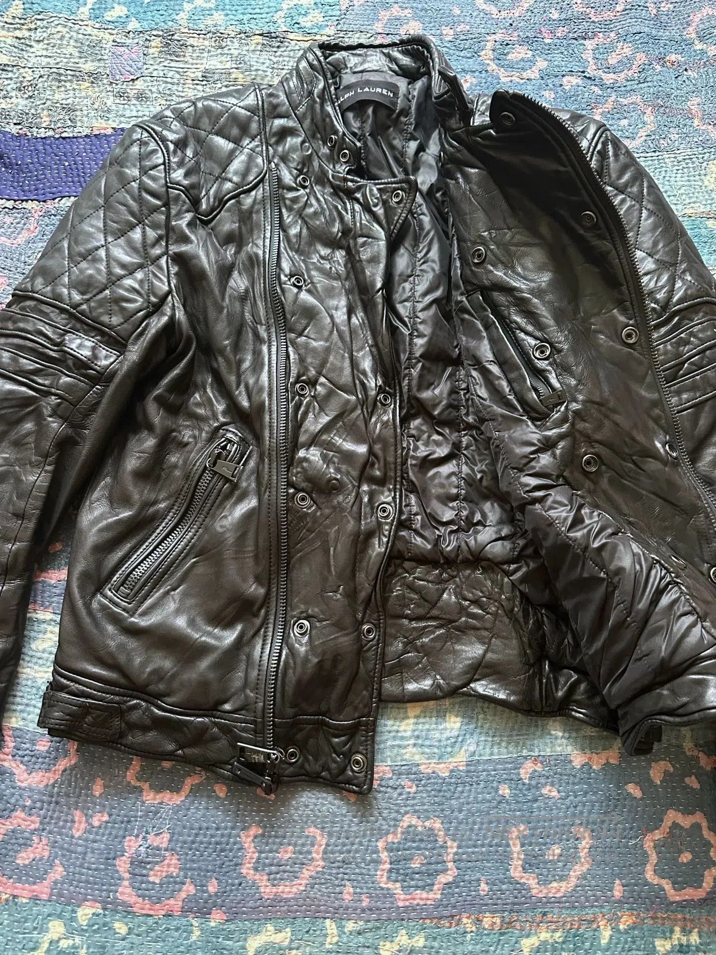 Ralph Lauren Black Label ralph lauren black label motorcycle leather jacket. Size US M / EU 48-50 / 2 - 7 Thumbnail