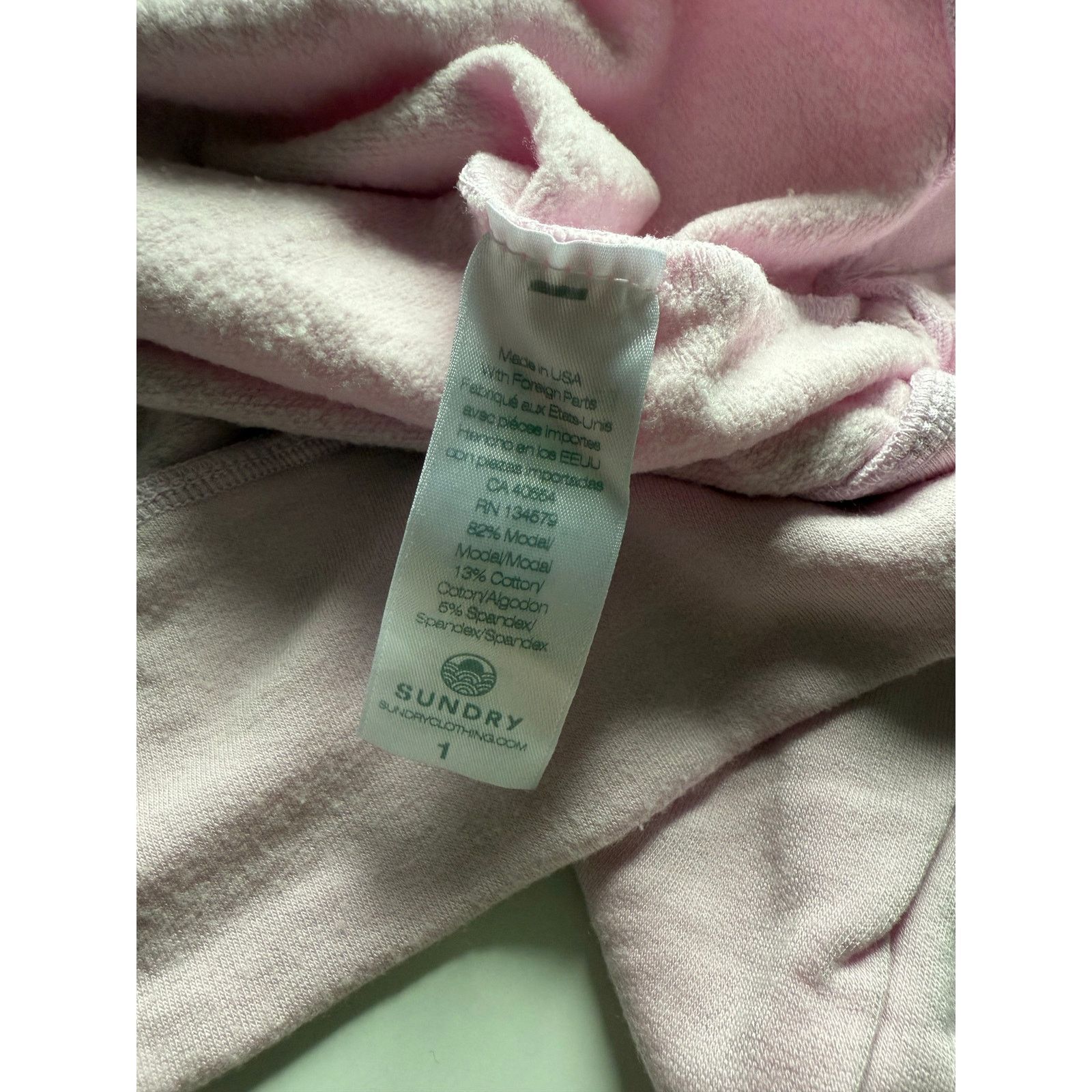 Sundry New Sundry Raglan Sweatshirt - Pink - Small - $124 Size S / US 4 / IT 40 - 8 Thumbnail