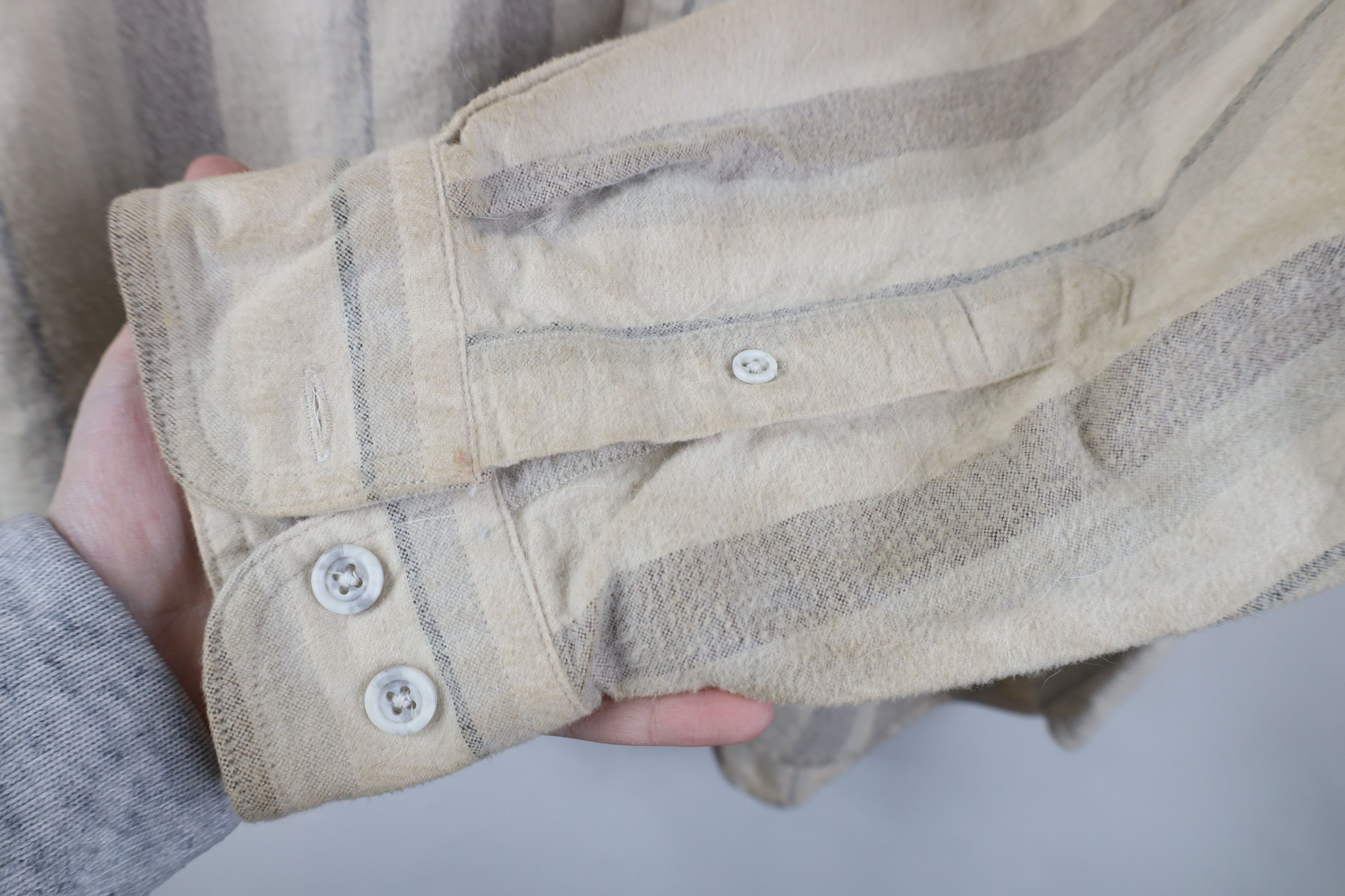 Vintage Vintage 90s Streetwear Chamois Cloth Button Down Shirt Size US L / EU 52-54 / 3 - 9 Thumbnail