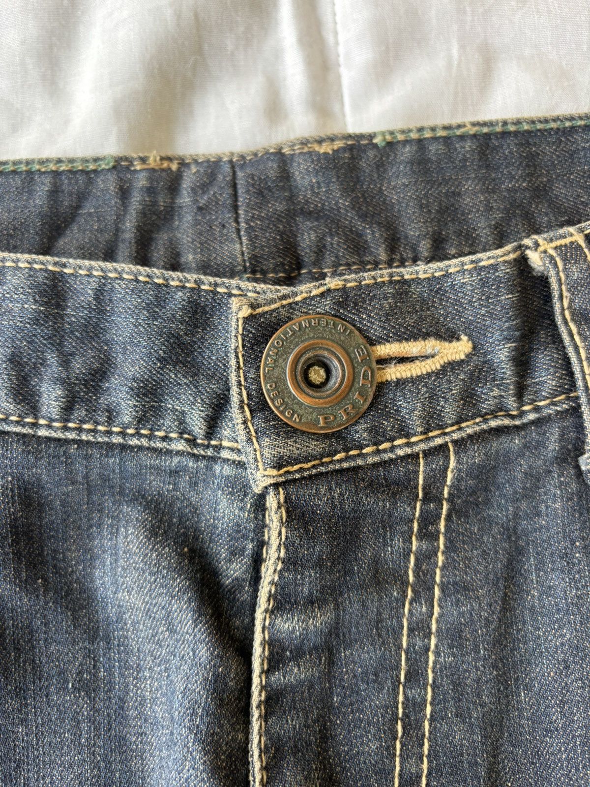 If Six Was Nine Vintage Pride Mud Rusty Jeans Baggy Wide Fit Denim Jeans Size US 33 - 9 Thumbnail