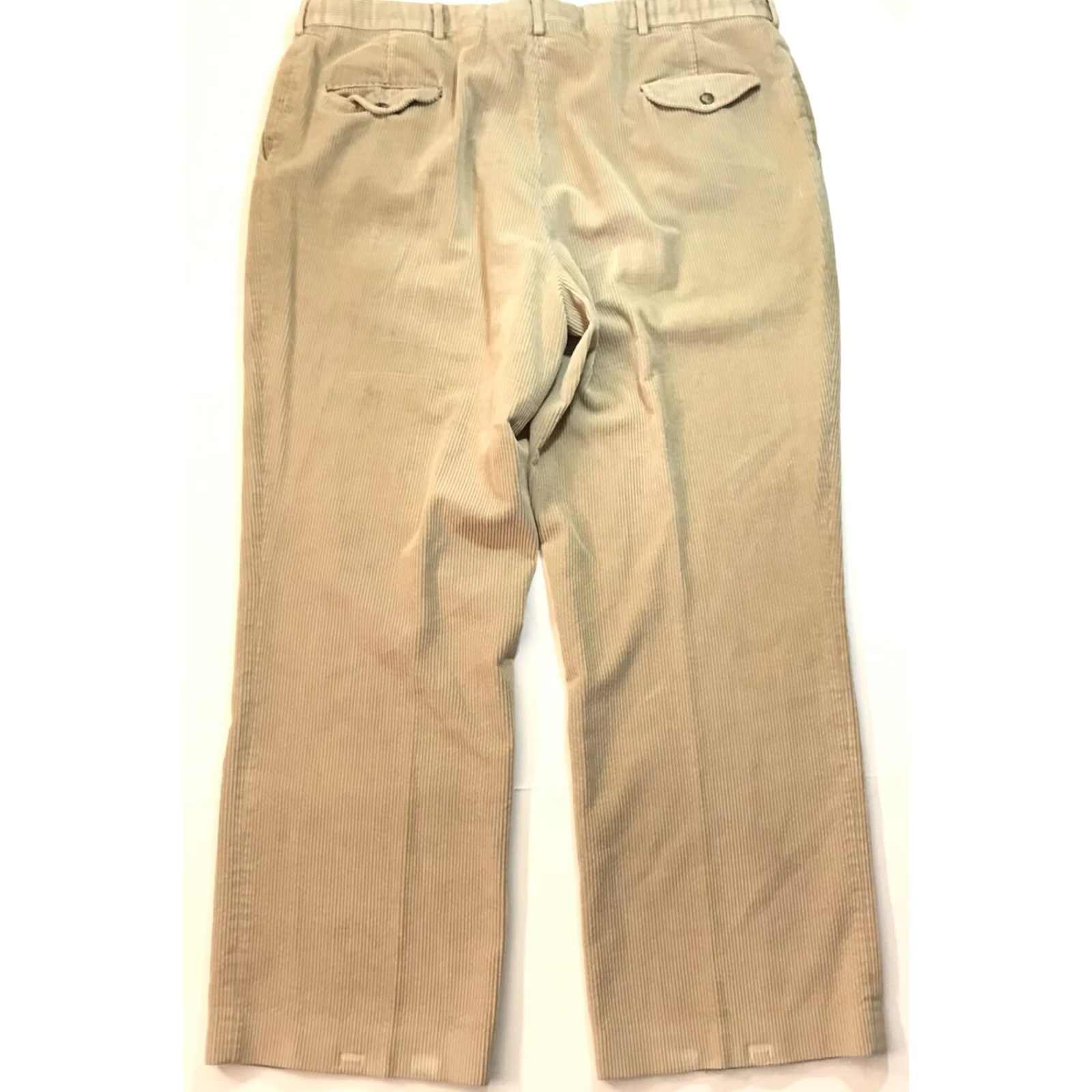 Vintage VINTAGE L.L. Bean Corduroy Pants Jeans 44x34 Beige Flat Front Mens USA Size US 44 / EU 60 - 5 Thumbnail