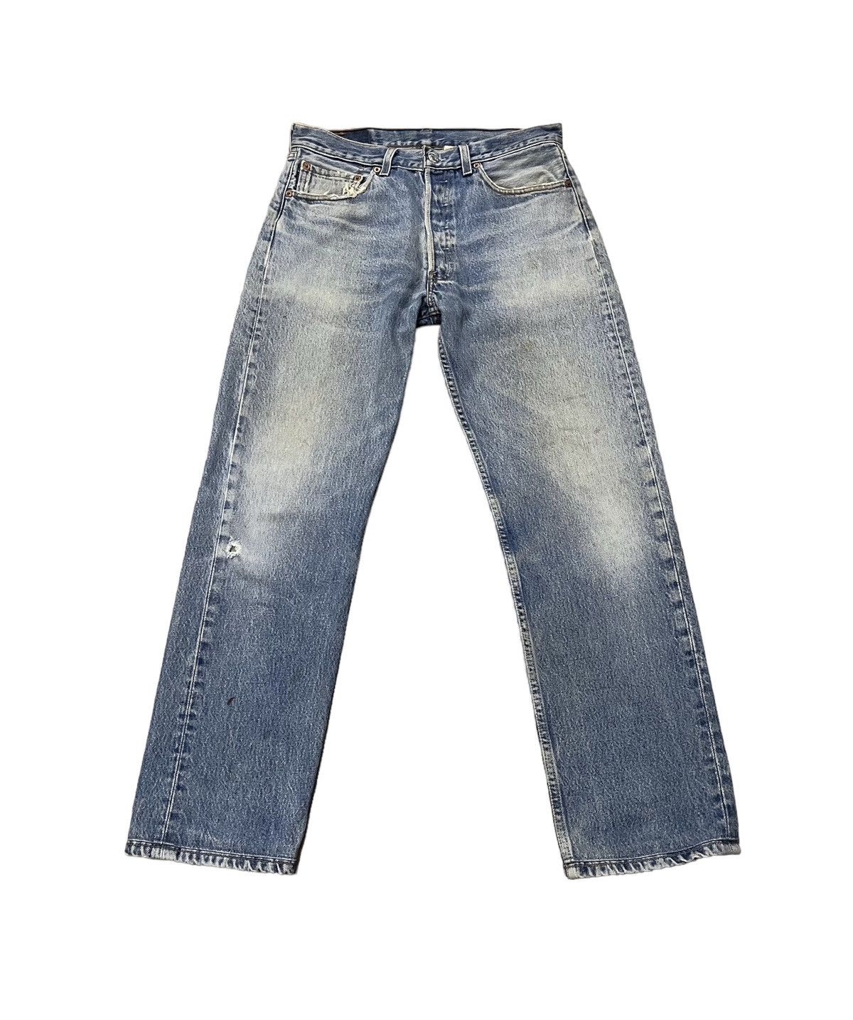 Levi's Vintage Levis light wash 501 distressed denim Size US 31 - 1 Thumbnail