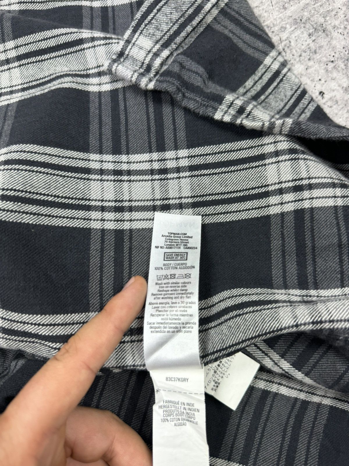 Flannel Vintage Y2K Plaid Flannel Checkered Shirt Travis Scott Style Size US S / EU 44-46 / 1 - 13 Thumbnail